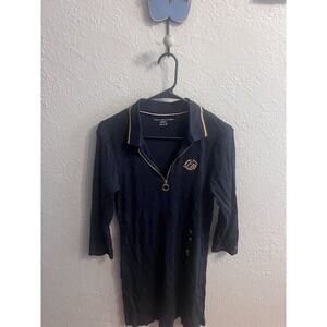 Tommy Hilfiger Dress Womens Navy Blue Size XS Logo‎